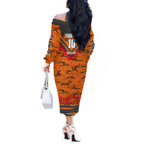 Personalised Greater Western Sydney Giants ANZAC Off The Shoulder Long Sleeve Dress Military Remembrance Australian Football Mascot Camouflage