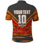 Personalised Greater Western Sydney Giants ANZAC Polo Shirt Military Remembrance Australian Football Mascot Camouflage