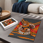 Personalised Greater Western Sydney Giants ANZAC Puzzle Military Remembrance Australian Football Mascot Camouflage