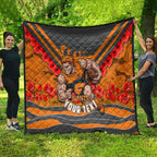 Personalised Greater Western Sydney Giants ANZAC Quilt Military Remembrance Australian Football Mascot Camouflage