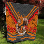 Personalised Greater Western Sydney Giants ANZAC Quilt Military Remembrance Australian Football Mascot Camouflage