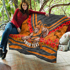 Personalised Greater Western Sydney Giants ANZAC Quilt Military Remembrance Australian Football Mascot Camouflage