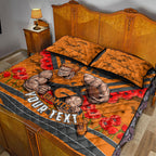 Personalised Greater Western Sydney Giants ANZAC Quilt Bed Set Military Remembrance Australian Football Mascot Camouflage
