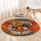 Personalised Greater Western Sydney Giants ANZAC Round Carpet Military Remembrance Australian Football Mascot Camouflage