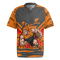 Personalised Greater Western Sydney Giants ANZAC Rugby Jersey Military Remembrance Australian Football Mascot Camouflage