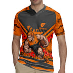 Personalised Greater Western Sydney Giants ANZAC Rugby Jersey Military Remembrance Australian Football Mascot Camouflage