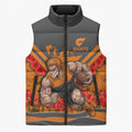 Personalised Greater Western Sydney Giants ANZAC Sleeveless Puffer Jacket Military Remembrance Australian Football Mascot Camouflage