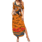 Personalised Greater Western Sydney Giants ANZAC Summer Maxi Dress Military Remembrance Australian Football Mascot Camouflage