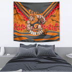 Personalised Greater Western Sydney Giants ANZAC Tapestry Military Remembrance Australian Football Mascot Camouflage