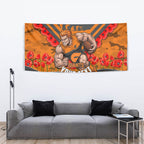 Personalised Greater Western Sydney Giants ANZAC Tapestry Military Remembrance Australian Football Mascot Camouflage