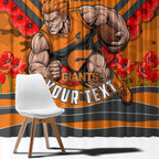Personalised Greater Western Sydney Giants ANZAC Window Curtain Military Remembrance Australian Football Mascot Camouflage
