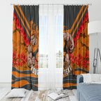 Personalised Greater Western Sydney Giants ANZAC Window Curtain Military Remembrance Australian Football Mascot Camouflage