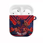 Personalised Melbourne Demons ANZAC AirPods Case Military Remembrance Australian Football Mascot Camouflage