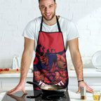 Personalised Melbourne Demons ANZAC Apron Military Remembrance Australian Football Mascot Camouflage