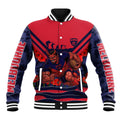 Personalised Melbourne Demons ANZAC Baseball Jacket Military Remembrance Australian Football Mascot Camouflage