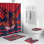 Personalised Melbourne Demons ANZAC Bathroom Set Military Remembrance Australian Football Mascot Camouflage