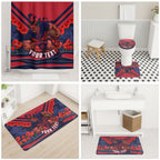 Personalised Melbourne Demons ANZAC Bathroom Set Military Remembrance Australian Football Mascot Camouflage