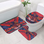 Personalised Melbourne Demons ANZAC Bathroom Set Military Remembrance Australian Football Mascot Camouflage