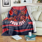 Personalised Melbourne Demons ANZAC Blanket Military Remembrance Australian Football Mascot Camouflage