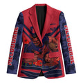 Personalised Melbourne Demons ANZAC Blazer Military Remembrance Australian Football Mascot Camouflage
