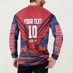 Personalised Melbourne Demons ANZAC Button Sweatshirt Military Remembrance Australian Football Mascot Camouflage