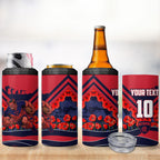 Personalised Melbourne Demons ANZAC 4 in 1 Can Cooler Tumbler Military Remembrance Australian Football Mascot Camouflage