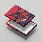 Personalised Melbourne Demons ANZAC Canvas Wall Art Military Remembrance Australian Football Mascot Camouflage