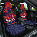 Personalised Melbourne Demons ANZAC Car Seat Cover Military Remembrance Australian Football Mascot Camouflage