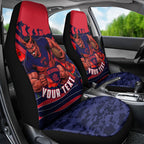 Personalised Melbourne Demons ANZAC Car Seat Cover Military Remembrance Australian Football Mascot Camouflage