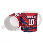 Personalised Melbourne Demons ANZAC Ceramic Mug Military Remembrance Australian Football Mascot Camouflage