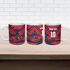 Personalised Melbourne Demons ANZAC Ceramic Mug Military Remembrance Australian Football Mascot Camouflage