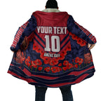 Personalised Melbourne Demons ANZAC Cloak Military Remembrance Australian Football Mascot Camouflage