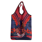Personalised Melbourne Demons ANZAC Grocery Bag Military Remembrance Australian Football Mascot Camouflage