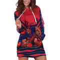 Personalised Melbourne Demons ANZAC Hoodie Dress Military Remembrance Australian Football Mascot Camouflage