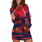 Personalised Melbourne Demons ANZAC Hoodie Dress Military Remembrance Australian Football Mascot Camouflage