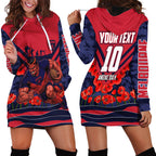 Personalised Melbourne Demons ANZAC Hoodie Dress Military Remembrance Australian Football Mascot Camouflage