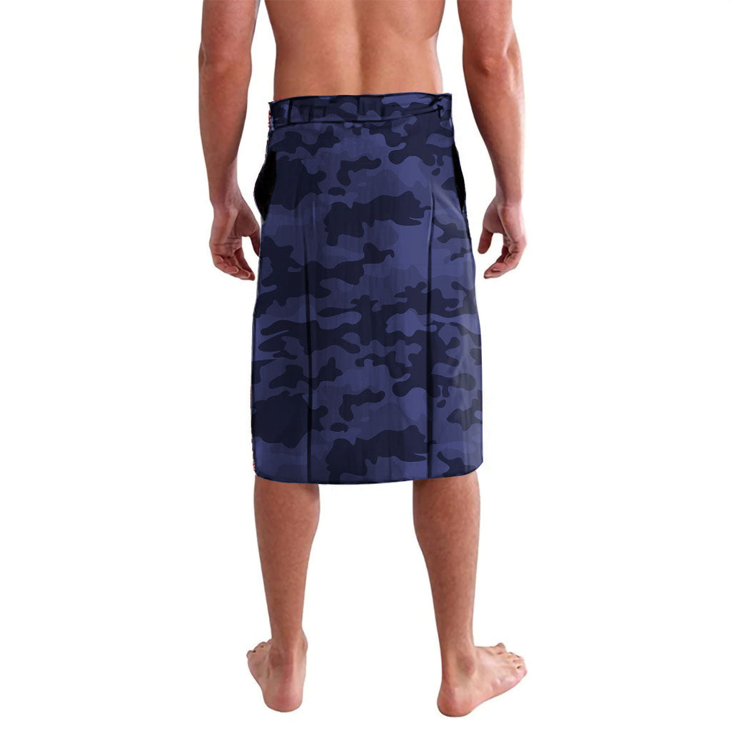 Personalised Melbourne Demons ANZAC Lavalava Military Remembrance Australian Football Mascot Camouflage