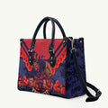 Personalised Melbourne Demons ANZAC Leather Bag Military Remembrance Australian Football Mascot Camouflage