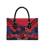 Personalised Melbourne Demons ANZAC Leather Bag Military Remembrance Australian Football Mascot Camouflage