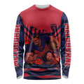 Personalised Melbourne Demons ANZAC Long Sleeve Shirt Military Remembrance Australian Football Mascot Camouflage