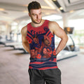 Personalised Melbourne Demons ANZAC Men Tank Top Military Remembrance Australian Football Mascot Camouflage