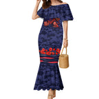 Personalised Melbourne Demons ANZAC Mermaid Dress Military Remembrance Australian Football Mascot Camouflage