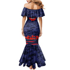 Personalised Melbourne Demons ANZAC Mermaid Dress Military Remembrance Australian Football Mascot Camouflage