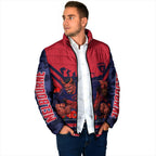 Personalised Melbourne Demons ANZAC Padded Jacket Military Remembrance Australian Football Mascot Camouflage