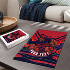 Personalised Melbourne Demons ANZAC Puzzle Military Remembrance Australian Football Mascot Camouflage