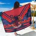 Personalised Melbourne Demons ANZAC Sarong Military Remembrance Australian Football Mascot Camouflage