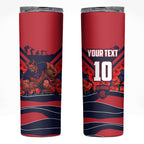 Personalised Melbourne Demons ANZAC Skinny Tumbler Military Remembrance Australian Football Mascot Camouflage