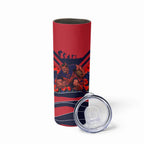 Personalised Melbourne Demons ANZAC Skinny Tumbler Military Remembrance Australian Football Mascot Camouflage