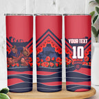 Personalised Melbourne Demons ANZAC Skinny Tumbler Military Remembrance Australian Football Mascot Camouflage