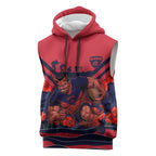 Personalised Melbourne Demons ANZAC Sleeveless Hoodie Military Remembrance Australian Football Mascot Camouflage